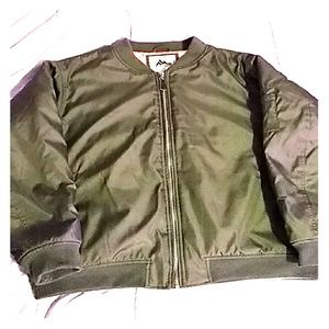 Olive green bomber